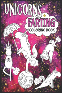 Unicorns Farting Coloring Book