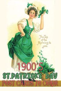 1900s st patricks day post cards to color