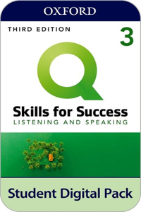 Q: Skills for Success Level 3 Listening and Speaking Student Book E-Book with IQ Online Practice