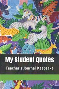 My Student Quotes