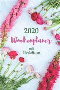 2020 Wochenplaner mit Bibelzitaten - Eine Woche pro Seite