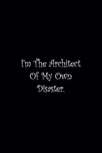 I'm The Architect Of My Own Disaster