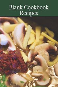 Blank Cookbook Recipes