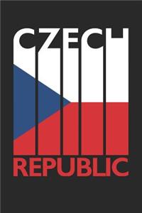 Vintage Czech Republic Notebook - Retro Czech Republic Planner - Czech Flag Diary - Czech Republic Travel Journal