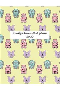 Weekly Planner At A Glance 2020