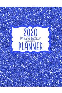 2020 Daily & Weekly Blue Glitter Planner