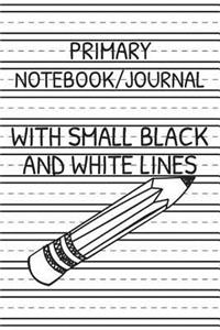 Primary Notebook/Journal With Small Black And White Lines