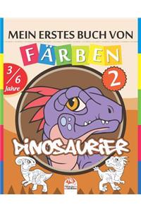 Mein erstes Buch von - Färben - Dinosaurier 2