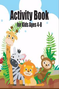 Activity Book for Kids Ages 4-8