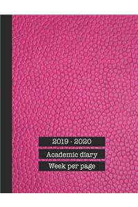 2019 - 2020 Academic diary week per page