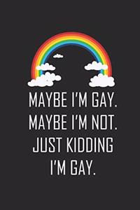 Maybe I'm Gay. Maybe I'm Not. Just Kidding I'm Gay.