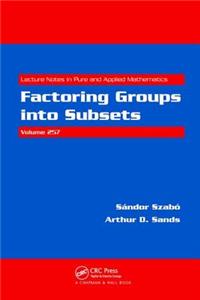 Factoring Groups Into Subsets