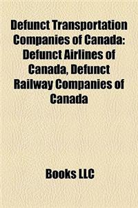 Defunct Transportation Companies of Canada