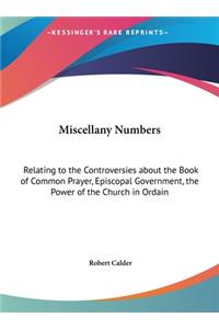 Miscellany Numbers