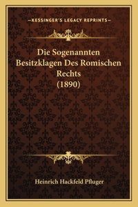 Sogenannten Besitzklagen Des Romischen Rechts (1890)