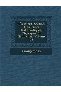 L'Institut. Section 1