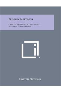 Plenary Meetings