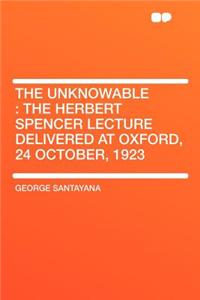 The Unknowable