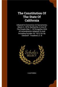 The Constitution of the State of California