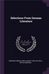 Selections From German Literature