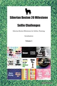 Siberian Boston 20 Milestone Selfie Challenges Siberian Boston Milestones for Selfies, Training, Socialization Volume 1