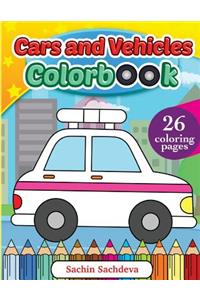 Cars and Vehicles Colorbook