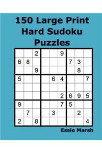 150 Large Print Hard Sudoku Puzzles