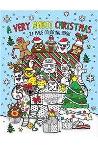 Very Emoji Christmas Coloring Book