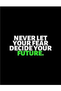 Never Let Your Fear Decide Your Future