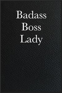 Funny Office Notebook Journal Badass Boss Lady