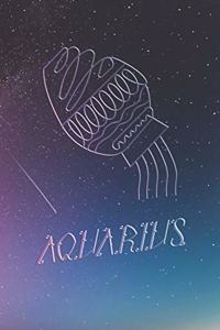 Notebook Aquarius Zodiac Sign