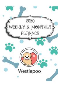 2020 Westiepoo Planner: Weekly & Monthly with Password list, Journal calendar for Westiepoo owner: 2020 Planner /Journal Gift,134 pages, 8.5x11, Soft cover, Mate Finish