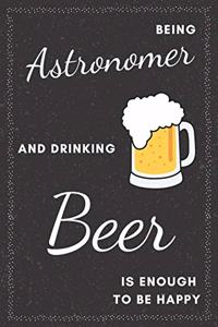 Astronomer & Drinking Beer Notebook