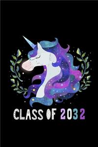 Class of 2032 Unicorn Notebook