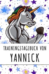 Trainingstagebuch von Yannick: Personalisierter Tagesplaner für dein Fitness- und Krafttraining im Fitnessstudio oder Zuhause