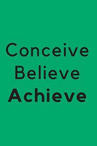 Bucket List Book - Conceive Believe Achieve