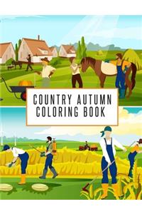 Country Autumn Coloring Book