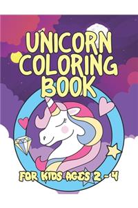 Unicorn Coloring Book for Kids Ages 2-4