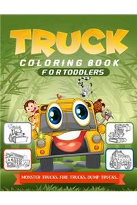 Truck Coloring Book For Toddlers