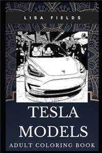 Tesla Models Adult Coloring Book