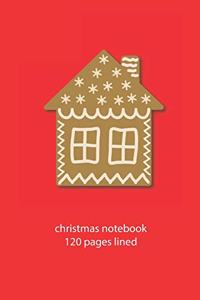 christmas notebook 120 pages lined