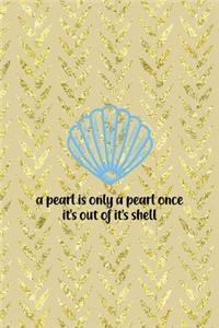 A Pearl Is Only A Pearl Once It's Out Of It's Shell