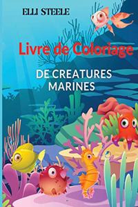 Livre de coloriage créatures marines