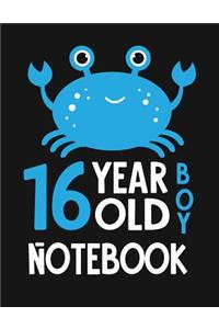 16 Year Old Boy Notebook