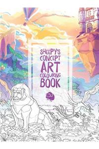 MrSuicideSheep's Concept Art Colouring Book