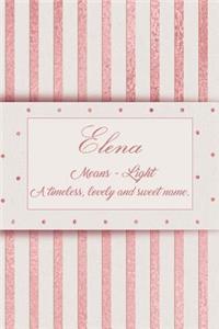 Elena, Means - Light, a Timeless, Lovely and Sweet Name.