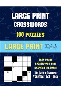 Large Print Crosswords (Vols 1 & 2 - Easy)