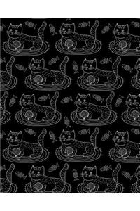 Bullet Journal Notebook Cute Cat Pattern 1