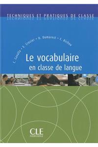 Le Vocabulaire En Classe de Langue