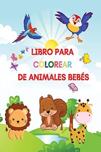 Libro para colorear de animales bebés